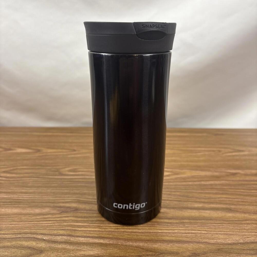 Contigo Couture Stainless Steel Travel Mug with SNAPSEAL Lid, Black, 16oz.